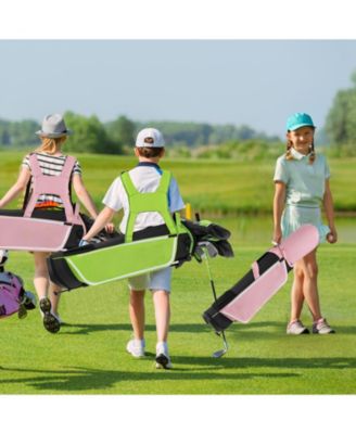 Junior Complete Golf Club Set with Stand Bag & Rain Hood