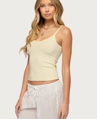 Women's Aspyn V Neck Ribbed Tank Top