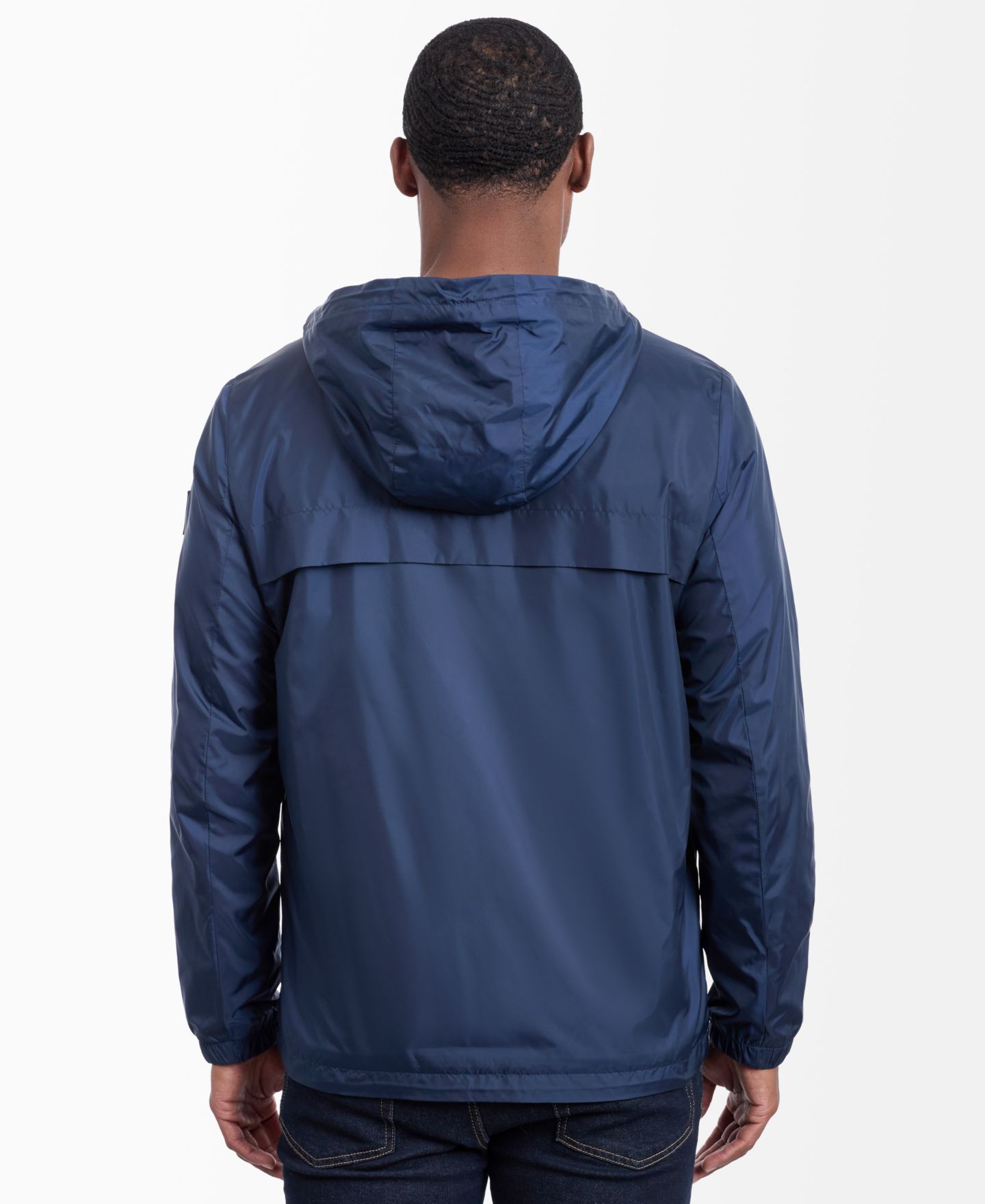 Мужская куртка Calvin Klein Logo Hooded, цвет: Тёмный сапфировый — фото 5