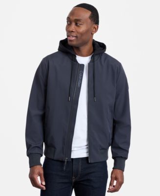 Men's Bomber Knit Hood Jacket