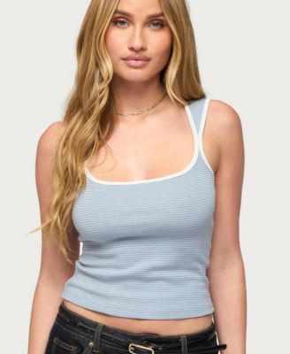 Women's Valentena Striped Square Neck Tank Top
