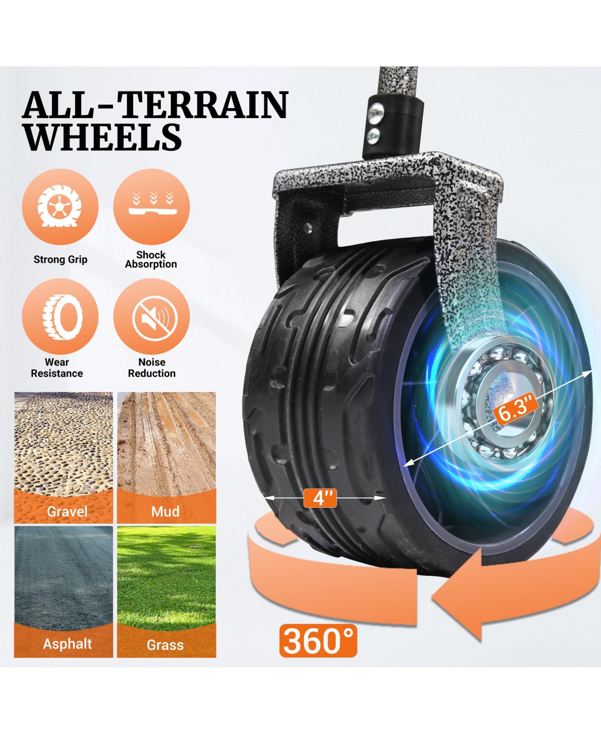 Rainsken Convertible Folding Heavy Duty Wagon Cart