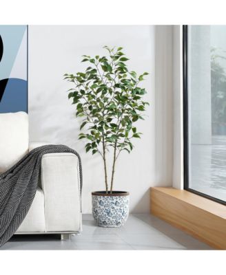 Planter, 12.2" Round, Indoor & Outdoor Garden Pot