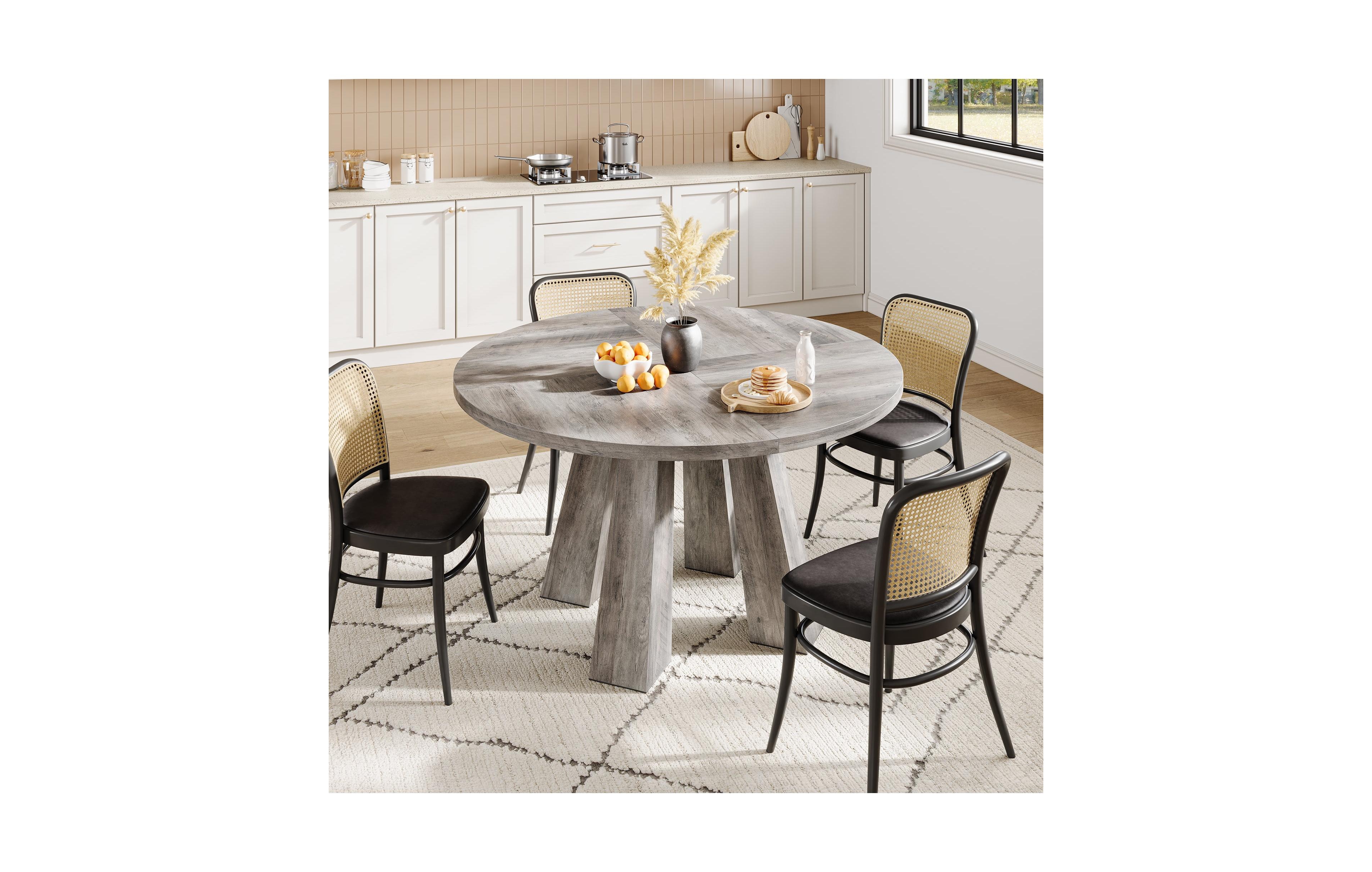 gaomon Round Dining Table for 4-6 People