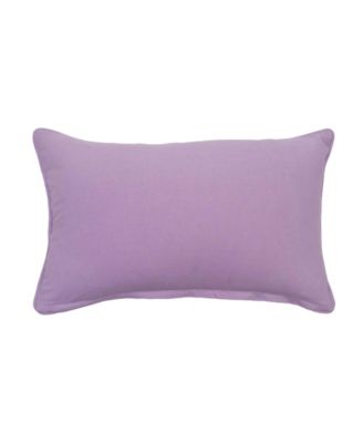 Lavender & Cat Village Market Jardin de Fleurs Countryside Graphic Print Embroidered Throw Pillow, 14" x 22