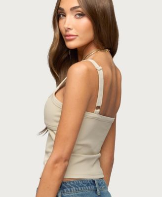 Women's Karin Cut Out Ribbed Tank Top