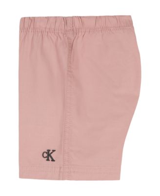 Baby Boys' Plaid Polo Bodysuit and Twill Shorts, 2-Piece Set