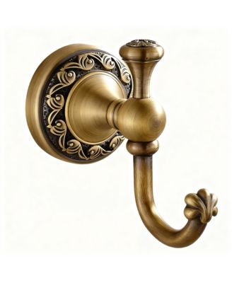 Antique Brass Wall-Mounted Towel & Coat Hook