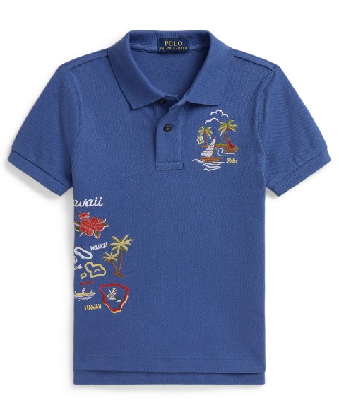 Polo Ralph Lauren Boys' 2-7 Embroidered Mesh Short-Sleeve Polo Shirt