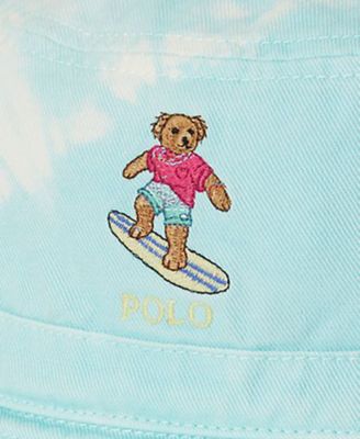 Boys' Tie-Dye Polo Bear Twill Bucket Hat