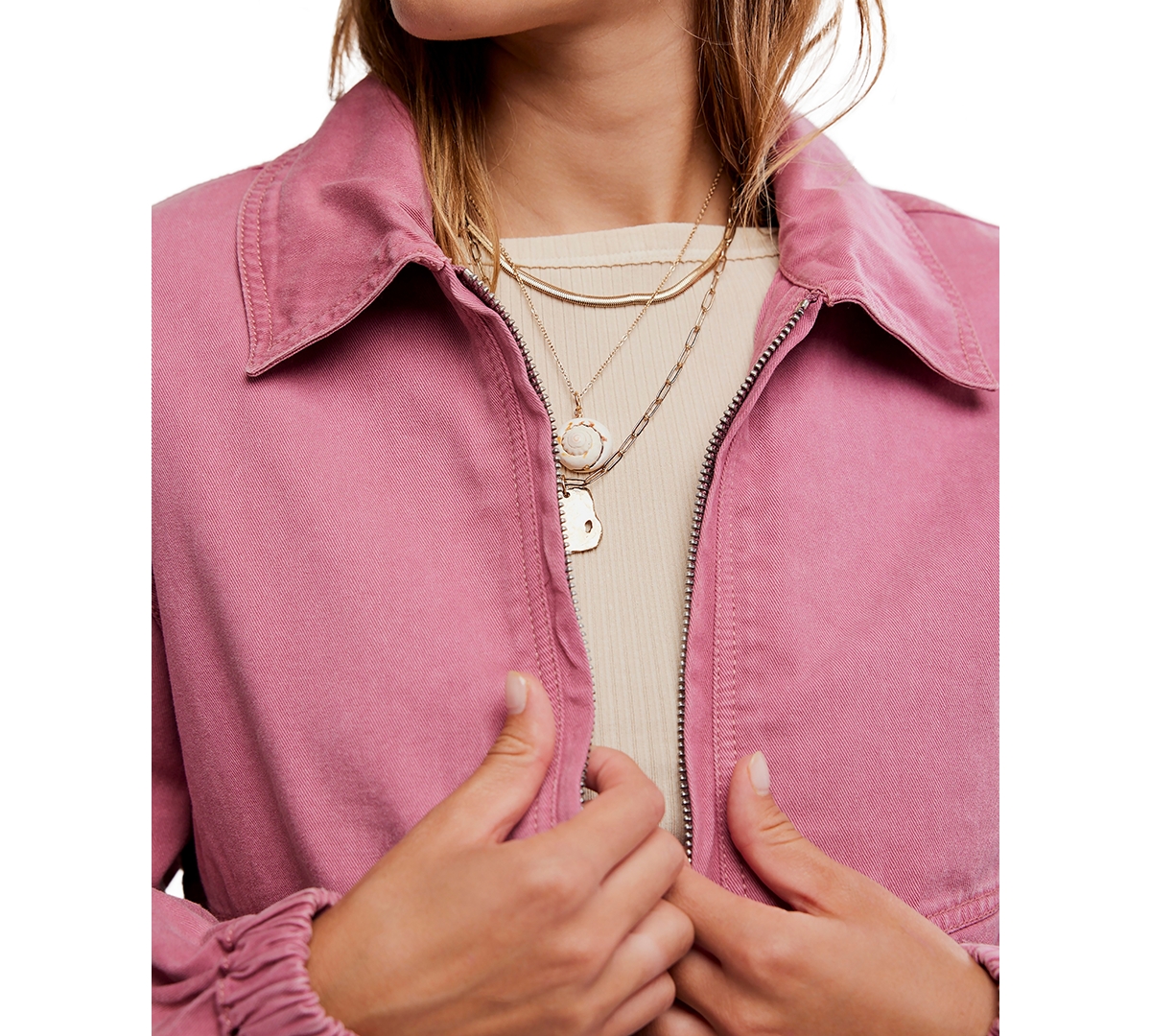 Free People Women's Birdie Collared Jacket