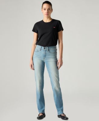 Women's 314 Shaping Slimming Straight Leg Mid Rise Jeans