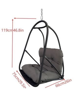 Wicker Rattan Swing Egg Chair without Stand