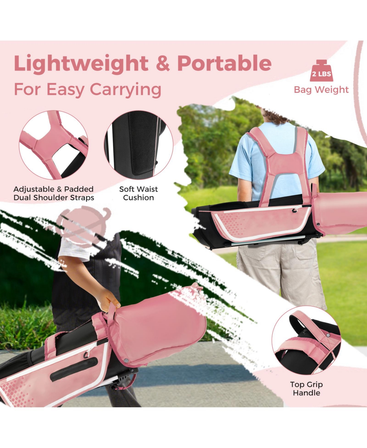 Mecale Junior Complete Golf Club Set with Rain Hood, Right Hand, Ages 8-10