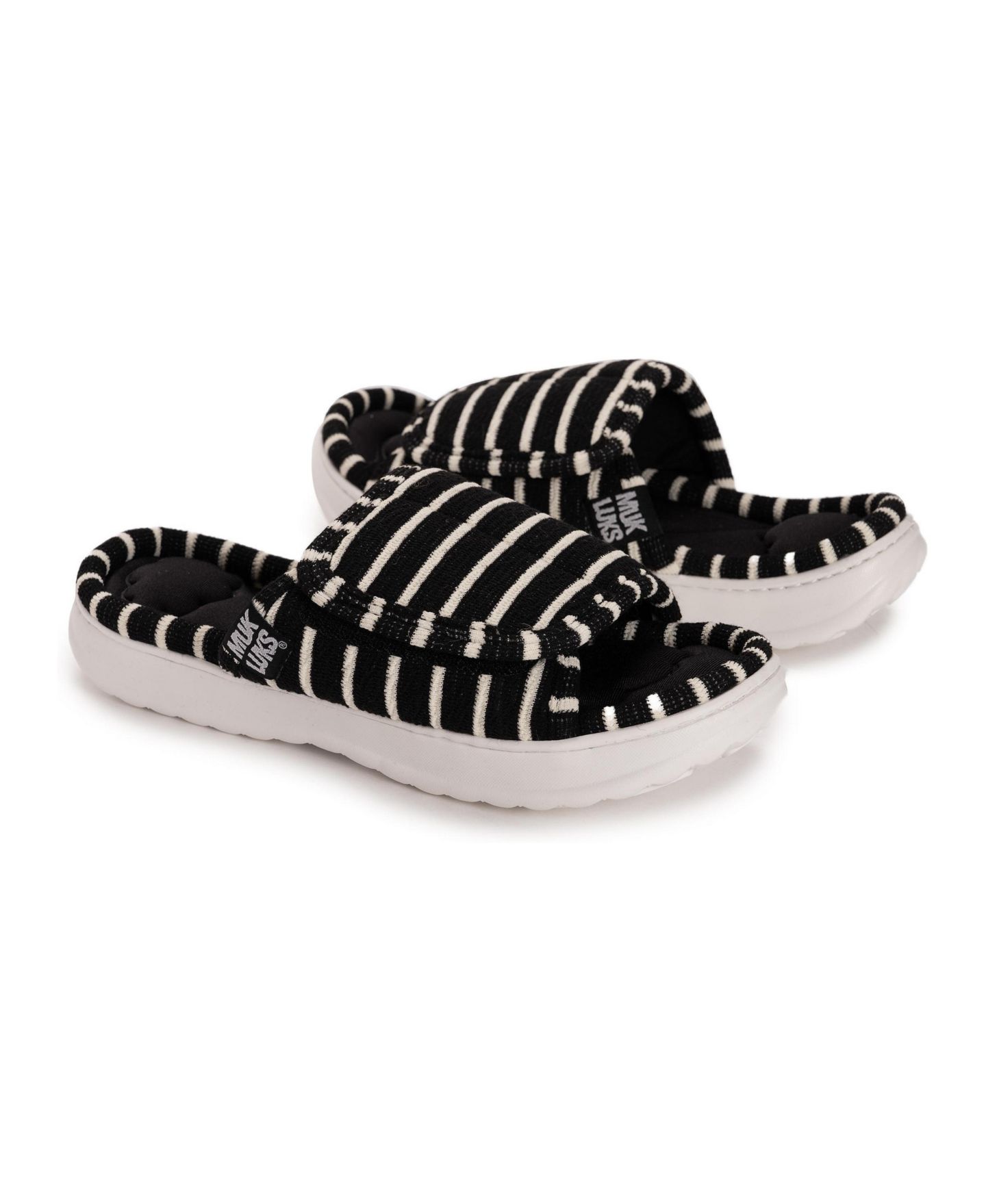 Женские тапочки MUK LUKS Raelynn Slide Slipper, цвет: Чёрный — фото 3
