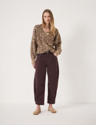 Women's Betty Wool Blend Patterned Wrap Jumper