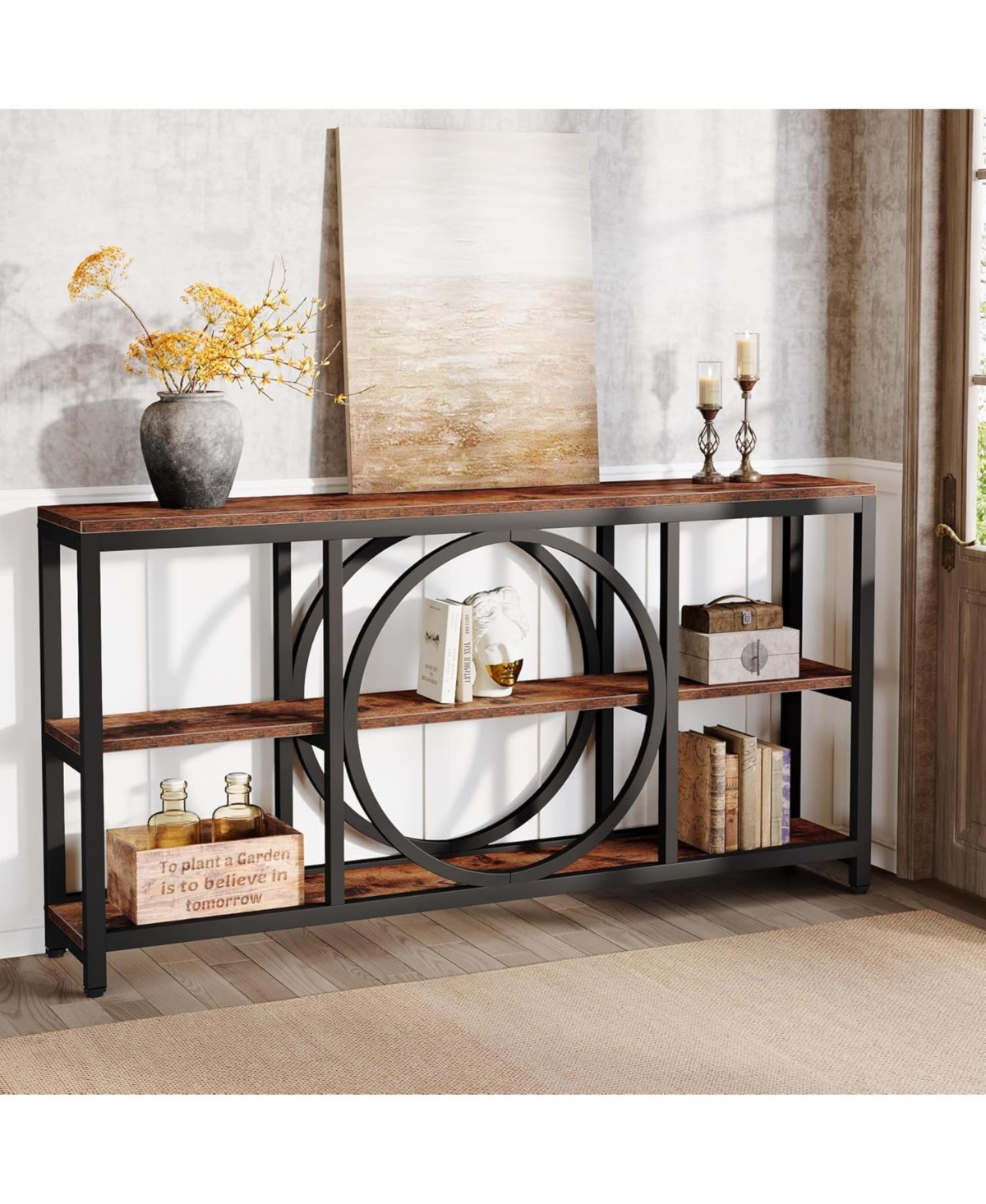 Tribesigns Extra Long Console Table for Entryway, Sofa Behind Couch