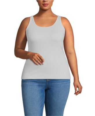 Plus Size Micro Rib Go-To Layering Tank