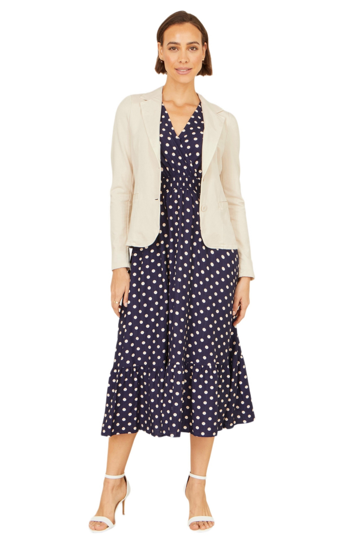 Yumi Women's Stretch Cotton Blazer
