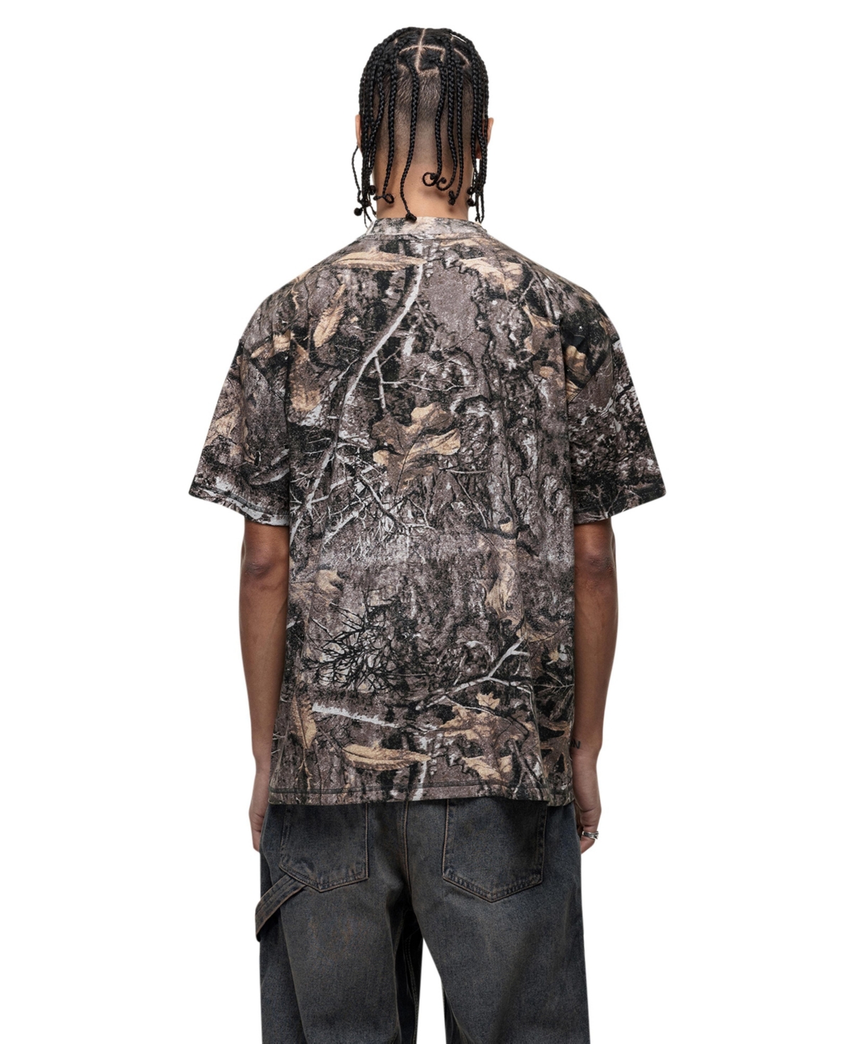 Good For Nothing Men's Woodland Camo Print T-Shirt
