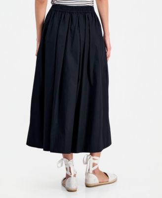 Women's Pull-On Midi Circle Skirt