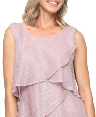 Petite Tiered A-Line Midi Dress