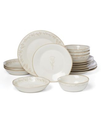 Homespun 16-Pc. Dinnerware Set, Service for 4