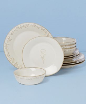 Homespun 12-Pc. Dinnerware Set, Service for 4