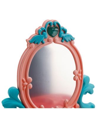 Princess Vanity Set with Lights & Music - Realistic Makeup Toys, Stool & Mirror for Girls