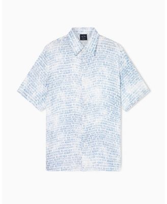 Men's Silky Printed Button Up Shirt