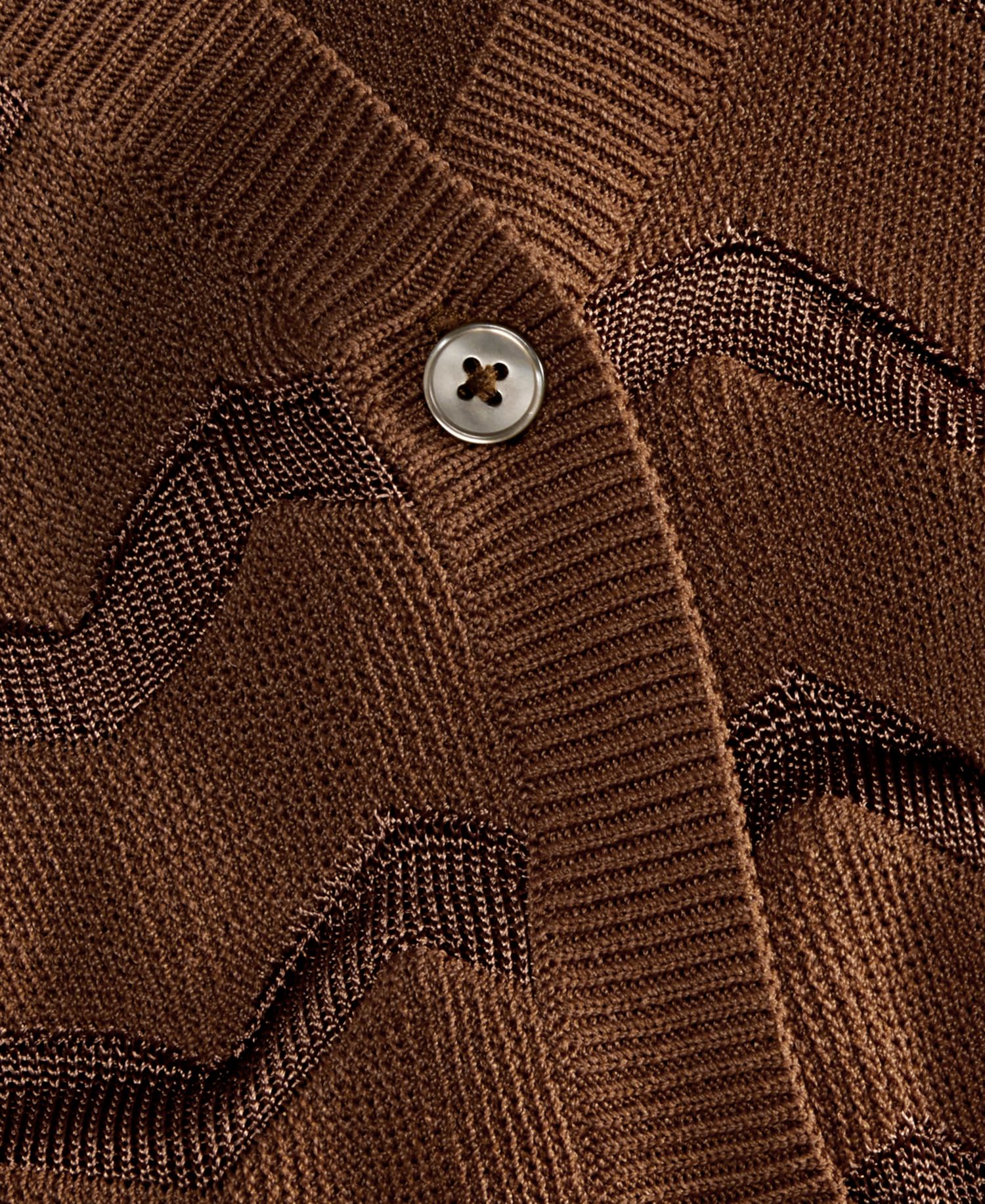 Women's Sheer Chevron Stripe Cardigan