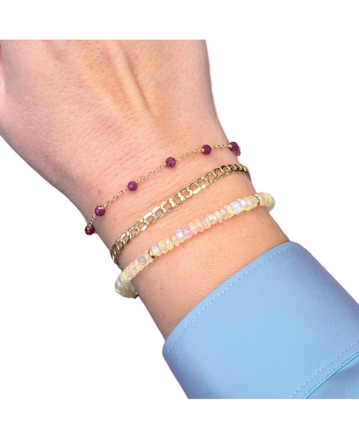 The Lovery Ethiopian Opal Bead Bracelet