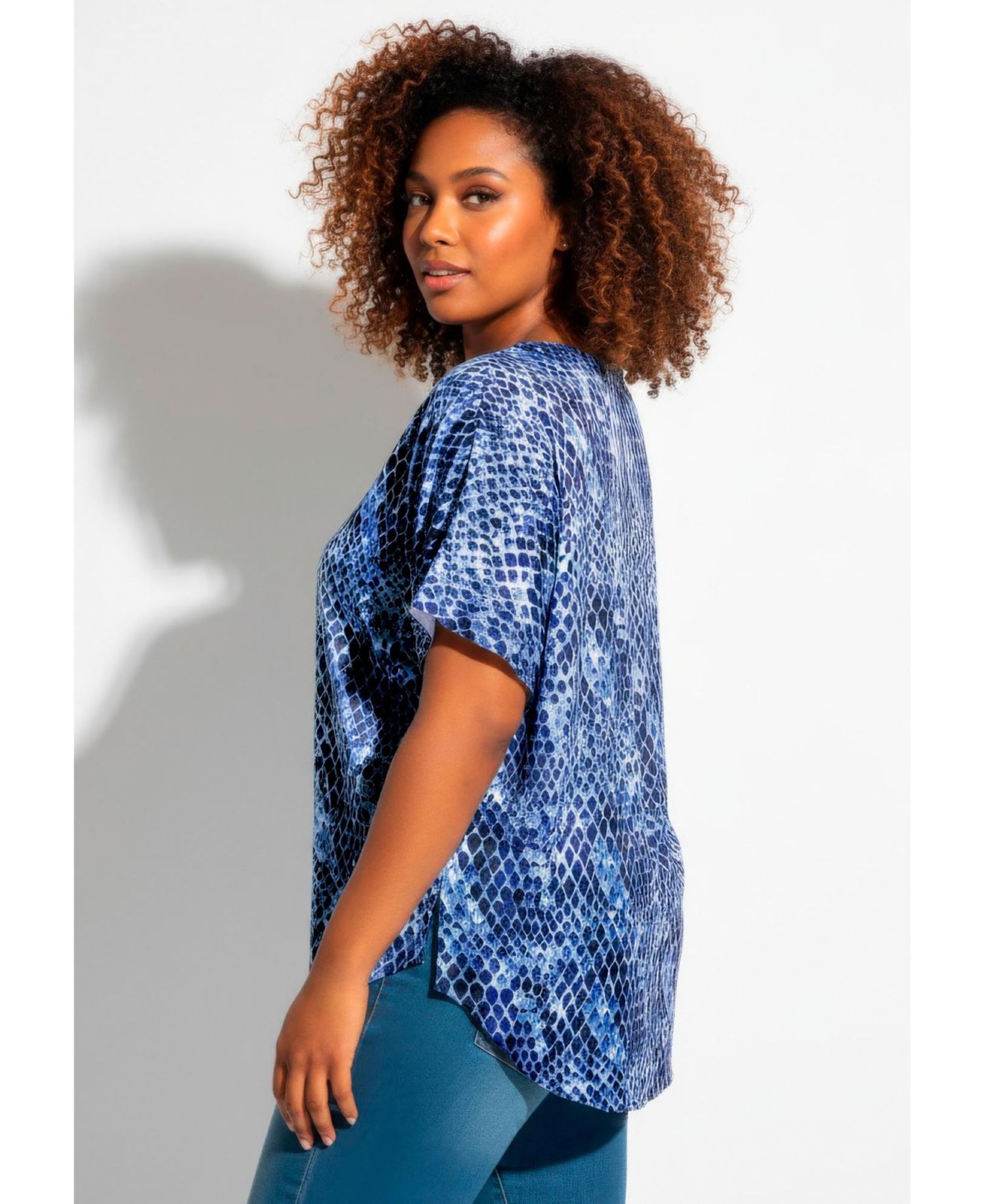 Plus Size Women's Capelette Tunic