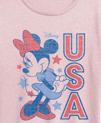 Plus Size Disney Minnie Mouse USA Short-Sleeve Graphic T-Shirt