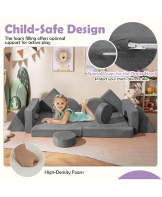 14 Piece Foam Modular Feature Play Couch Set
