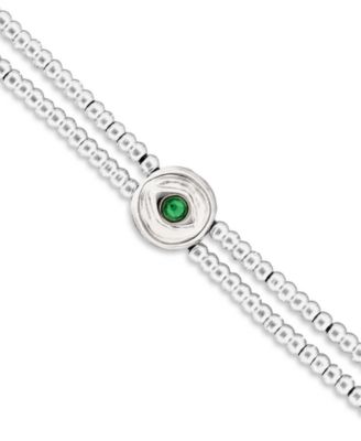 Double Beaded Eye Hoop Bracelet