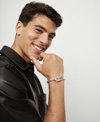 Metal Alloy Beaded Bracelet