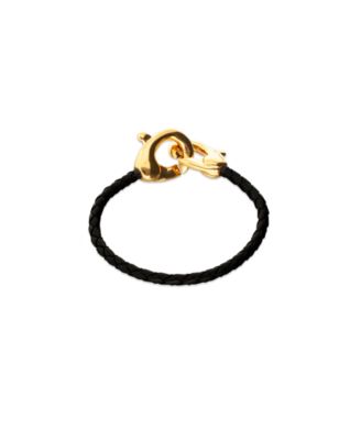 Men Black Leather Bracelet