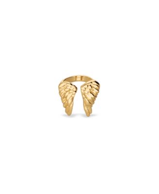 UNOde50 Metal alloy ring plated in sterling silver in the shape of wings - Gold 195$