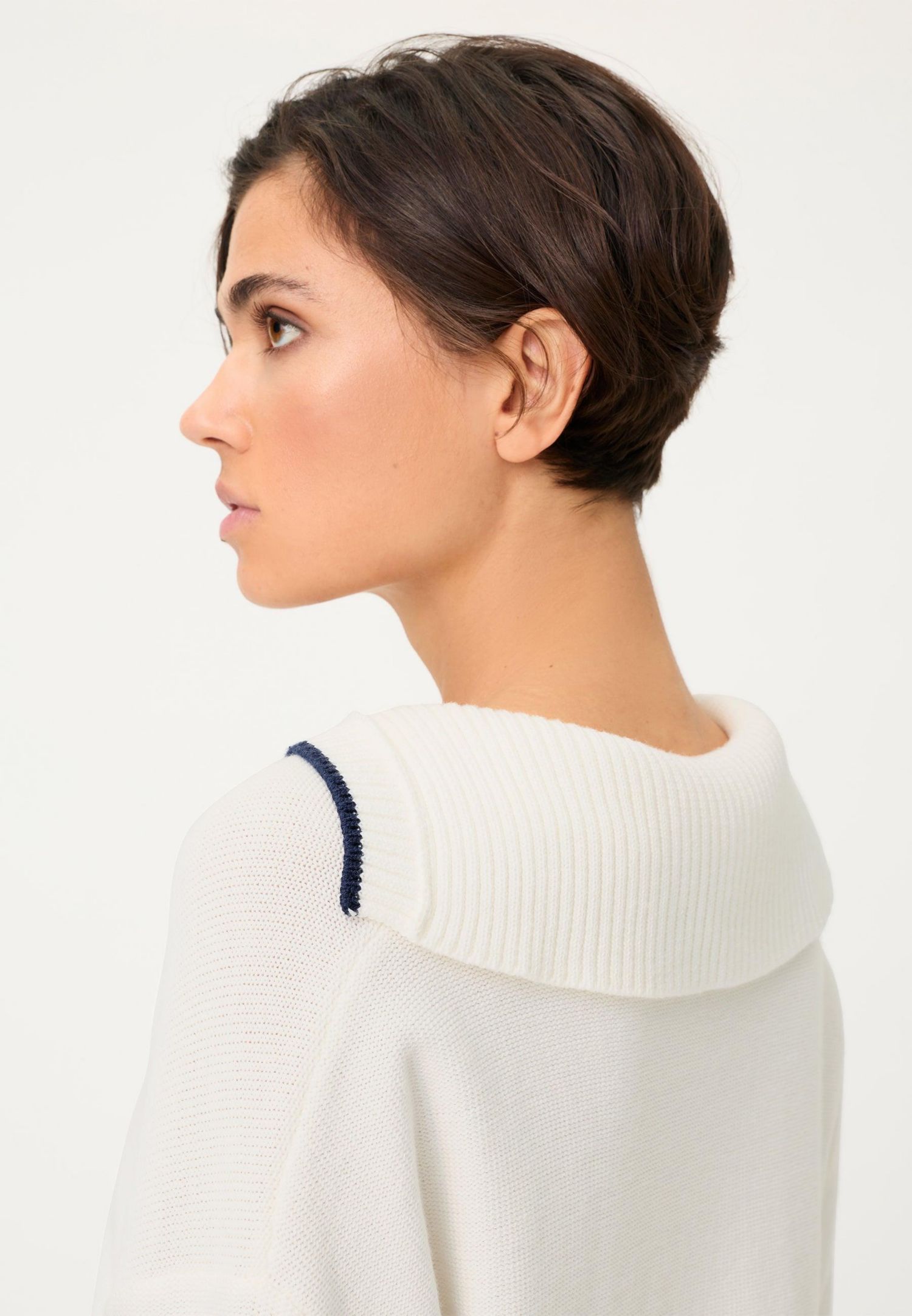 Women's Split-Neck Polo Sweater