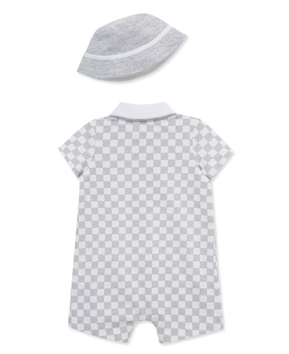 Little Me Baby Girls' Race Car Romper & Hat, 2-Piece Set