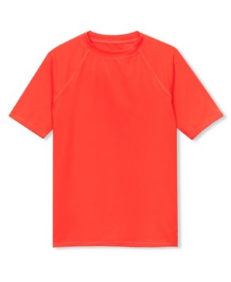 Big Boys Husky Sunshade UPF 50 Chlorine Resistant Short Sleeve Crew Neck Rash Guard