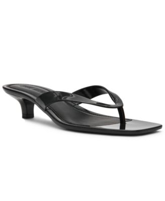 Women's Tracie-J Kitten-Heel Jelly Thong Sandals
