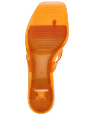 Women's Tracie-J Kitten-Heel Jelly Thong Sandals