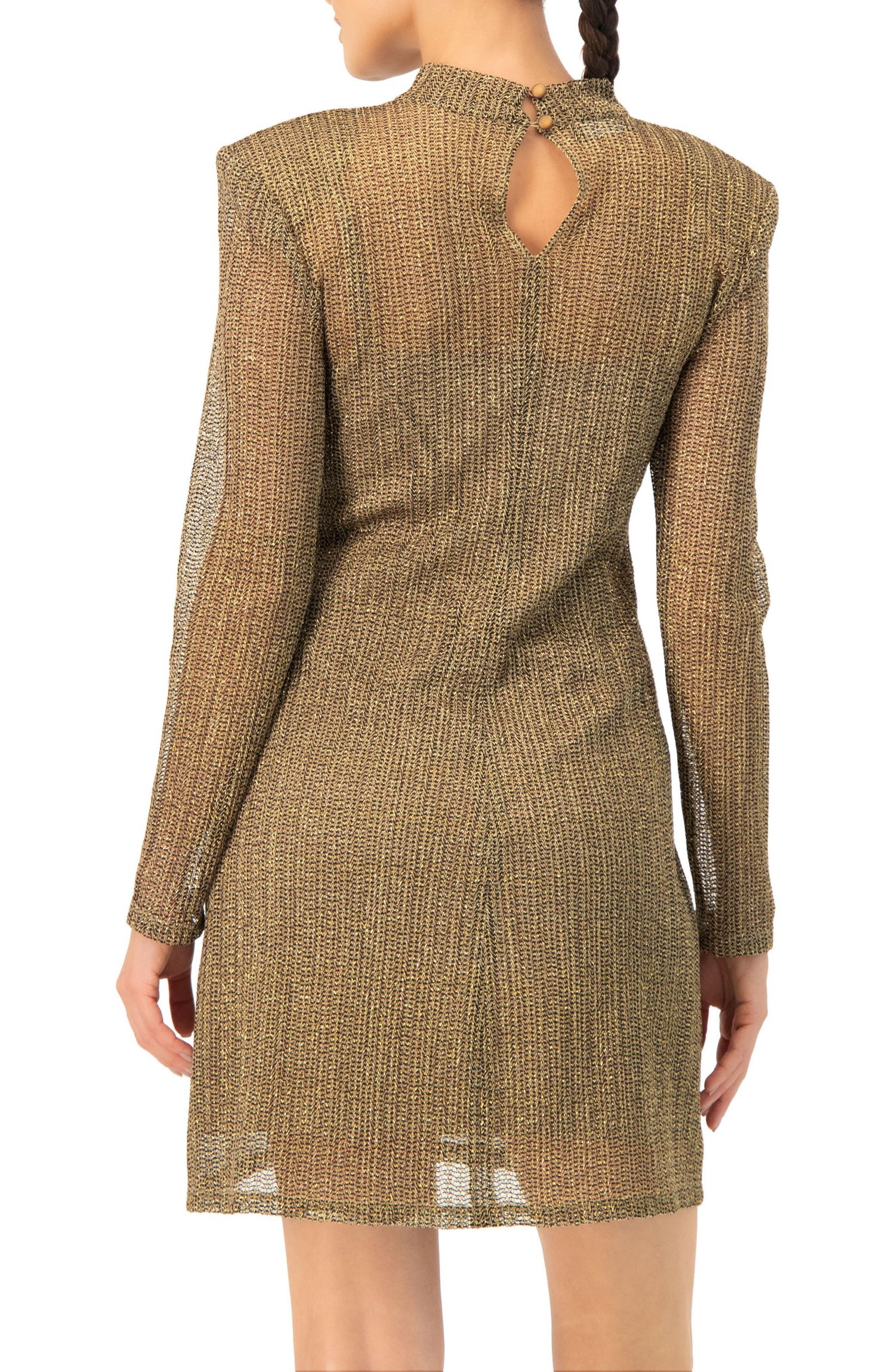 Women's Short A-Line Dress with Long Sleeves