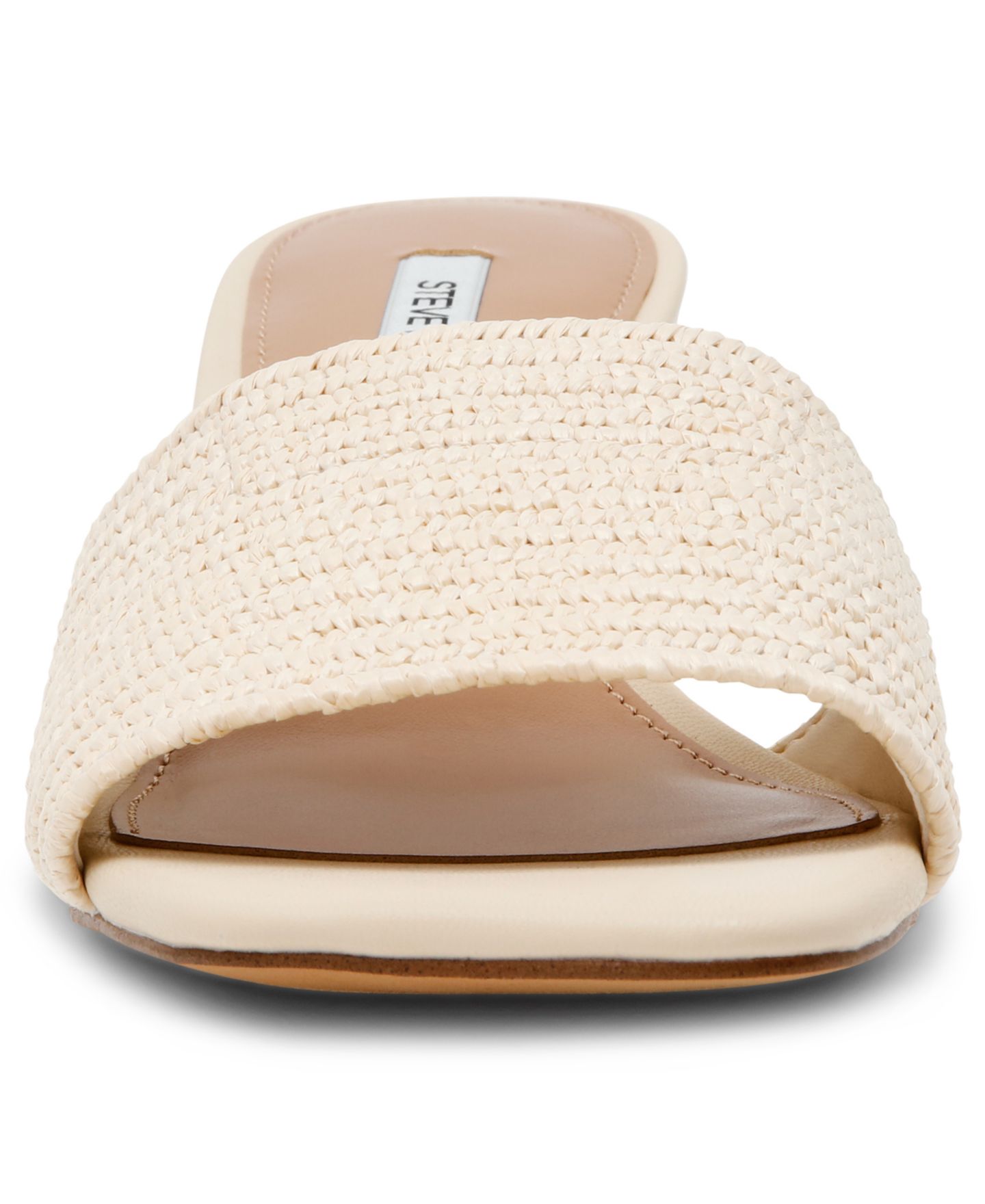 Женские сандалии Steve Madden Frolic Bell-Heel Slip-On, цвет: Натуральный — фото 6