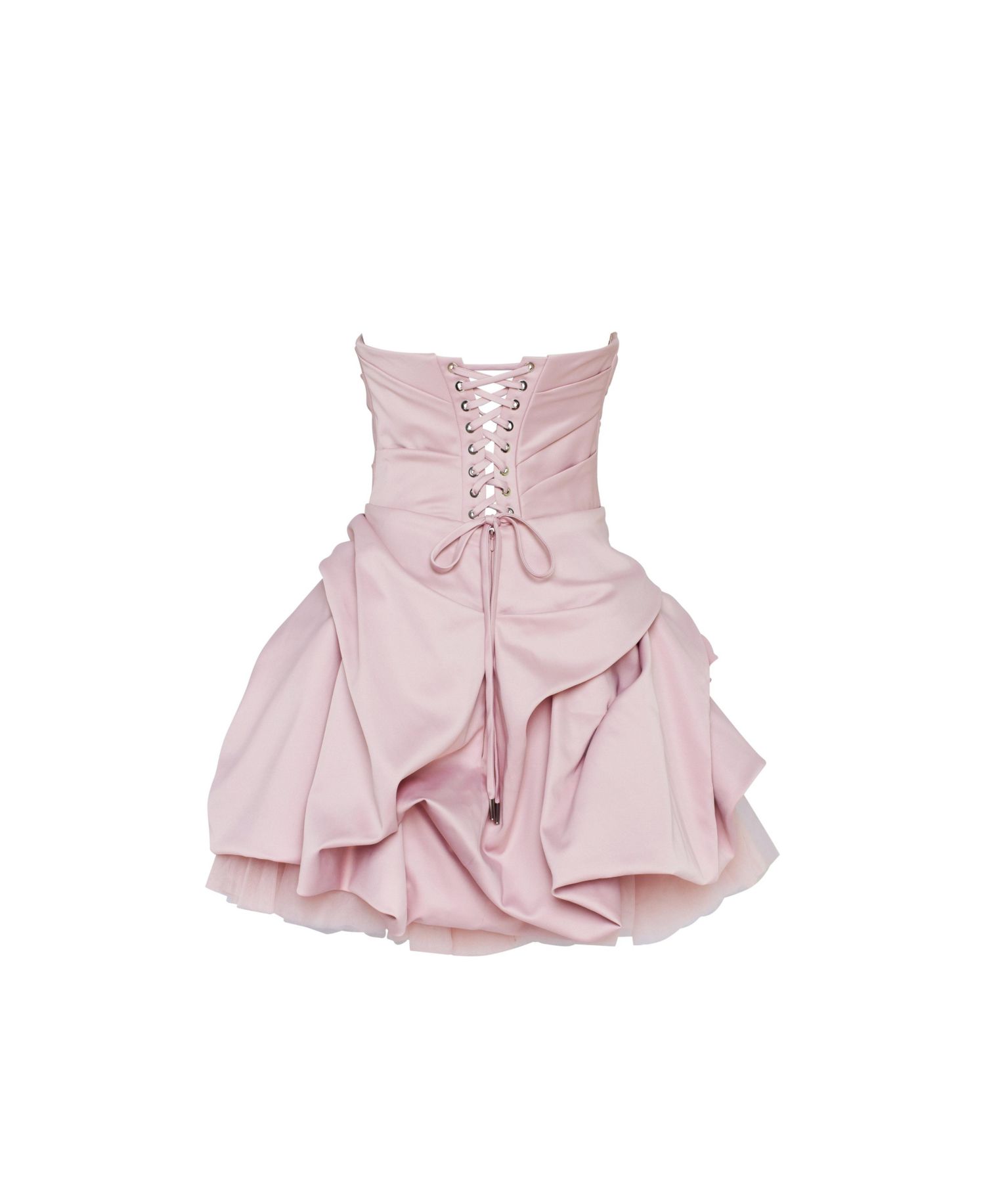 Womens Rosette mini dress in misty rose
