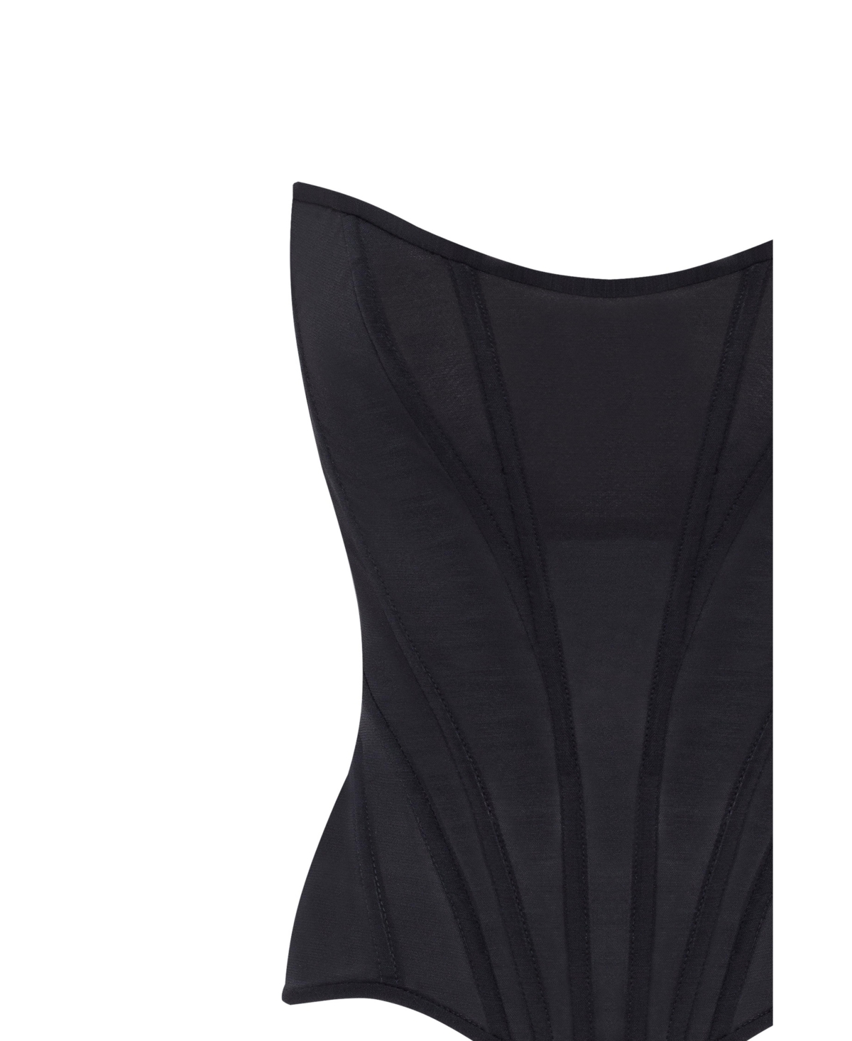 Milla Women's Chic low-waist black fitted corset