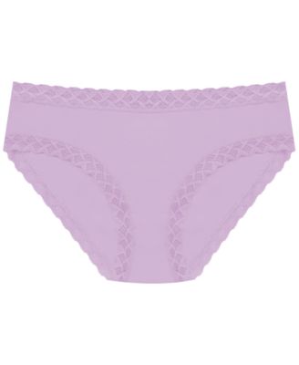 Bliss Lace-Trim Cotton Brief Underwear 3-Pack 156058MP