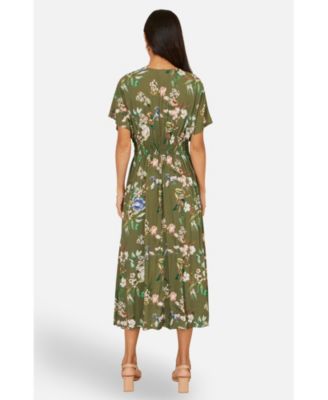Women's Floral Print Midi Dress